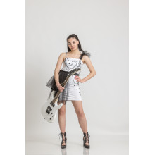 Mini White Dress Rock Star