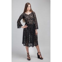MIDI LACE DRESS 