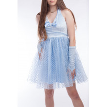 MINI DRESS BLUE BALLERINA