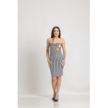 Мини раирана рокля