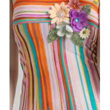 Мини щампирана рокля с презрамки