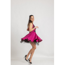 Мини коктейлна рокля с гол гръб