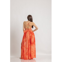 Long Dress Vivid Coral