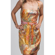 Мини рокля от естествена коприна