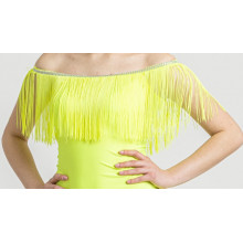 Мини рокля с презрамки и ресни