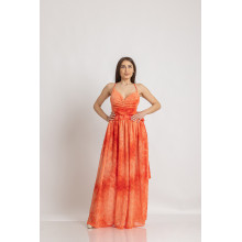 Long Dress Vivid Coral